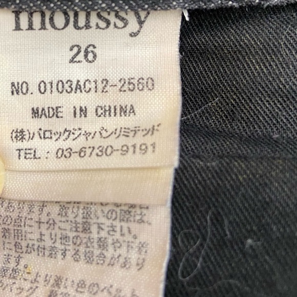 MOUSSY Vintage Black Acid Jeans - Size:26 - Picture 13 of 14